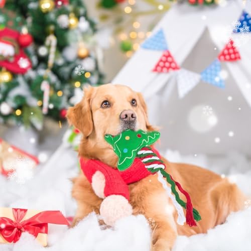 PUPTECK Christmas Dog Squeaky Chew Toys 3 Pack - Image 6
