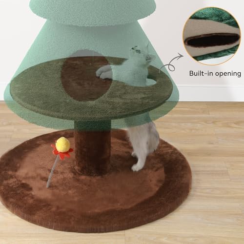 YITAHOME Christmas Cat Tree with 2 Houses - Image 4