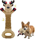 Christmas Squeaky Elk Dog Toys- Plush Tug of War Dog Toy for Large Breed- Interactive Dog Toys with Crinkle to Keep Them Busy- Training and Reduce Boredom by Unknown