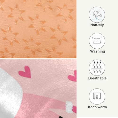 Dog Bed Mat Christmas Pink Santa Washable Anti Slip Bottom Comfy Kennel Pad Cat Crate Mat Dog Pet Pad 24 x 36 Inches - Image 4