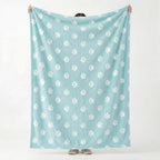 Horaldaily Blue Dog Paw Shape 3D Textured Throw Blanket 50x60 - Image 4