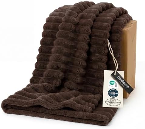 Bedsure Soft Twin XL Blanket for Bed Dorm Chocolate Brown 66"x90" by BEDSURE