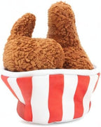 BarkBox Bucket O' Fried Licken 2-in-1 Interactive Plush Dog Toy | Squeaky Rip and Reveal Dog Chew Toy with Crinkle Layers - For Small to Medium Dogs and Puppies