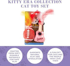 Haute Diggity Kitty Era Tour Guitar + Football Set, Soft Plush Cat Toys - Image 5