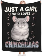 Chinchillas Blanket Chinchillas Throw Stuff Gifts for Kids 60"x50" - Image 4