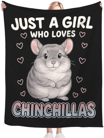 Chinchillas Blanket Chinchillas Throw Stuff Gifts for Kids 80"x60" - Image 4