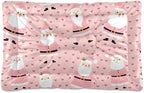 Dog Bed Mat Christmas Pink Santa Washable Anti Slip Bottom Comfy Kennel Pad Cat Crate Mat Dog Pet Pad 24 x 36 Inches by Mazeann