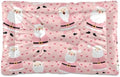 Dog Bed Mat Christmas Pink Santa Washable Anti Slip Bottom Comfy Kennel Pad Cat Crate Mat Dog Pet Pad 18 x 24 Inches by Mazeann