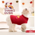 3 Pack Halloween Thanksgiving Christmas Dog Cat Knit Sweater Set - Dog Clothes with Santa Pattern Pumpkin Turkey Pets Costumes-Dog Fall Sweaters for Holiday(s) - Image 3