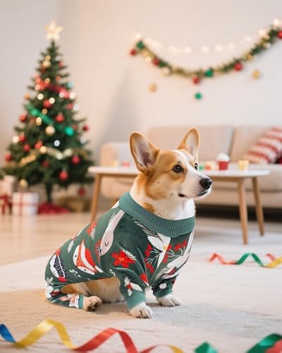 PET SHOW 4 Pack Christmas Fleece Dog Pajamas Warm for Large Dogs - Image 7