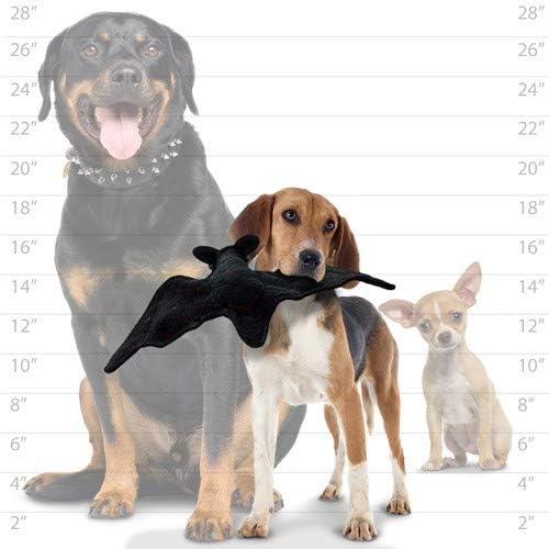 TUFFY® 2 Pack Alien and Bat Ultra Durable Plush Dog Toys | Multiple Layers & Reinforced Seams, Washable and Floats, Original Construction