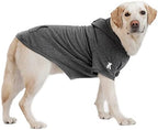 Koneseve Dog Hoodie Fleece Dog Clothes Warm Sweater with Hat for Medium Large Dogs Cat Hooded Shirt Kitten Pet Basic Sweatshirt with Pocket Doggie Soft Winter Coat Apparel (Grey; 5XL) - Image 5