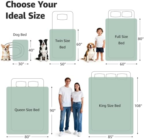 LOOBANI Waterproof Blanket for Bed, Soft Flannel Twin Bed Blanket 60" x 80" - Image 4