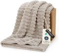 Bedsure Soft Twin XL Blanket for Bed Dorm Beige 66"x90" by BEDSURE