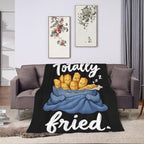 Sleepy Fries Blanket Throw Gift for Girls Women 80"X60" - Image 3