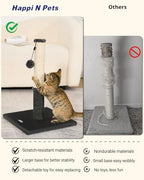 Happi N Pets Cat Scratching Post, Cat Scratchers for Indoor Cats with Toys - Image 4