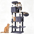 Large 66 Inch Cat Tree Tower with Scratching Post, Multi-Level by Aidoly