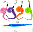 ZPH Cat Toys Interactive for Indoor Cats,2PCS Retractable Cat Wand,9PCS Teaser Toys&1PCS Hanging Door Lure Kitten Toy,Interactive Feather Toy for Teaser Play and Chase Exercise with Kitten - Image 6