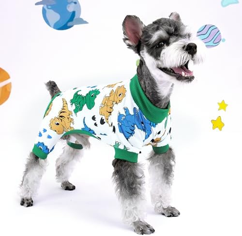 XPUDAC 4 Pack Dog Pajamas Soft Puppy Pjs Boy Dog Clothes for Small Dogs, XL - Image 3