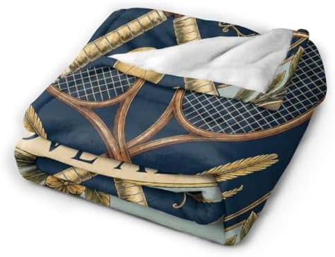 Tennis Blanket Vintage Sports Lover Throw Stuff Gifts 50"x40" - Image 4