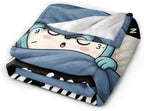 Sleepy Alarm Clock Blanket Throw Gift for Girls Women 60"X50" - Image 5