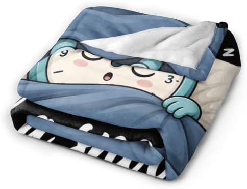 Sleepy Alarm Clock Blanket Throw Gift for Girls Women 60"X50" - Image 5