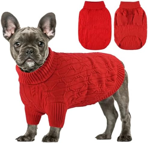 Dog Snowman Santa Sweater (X-Large, red) by BAOBICUTE