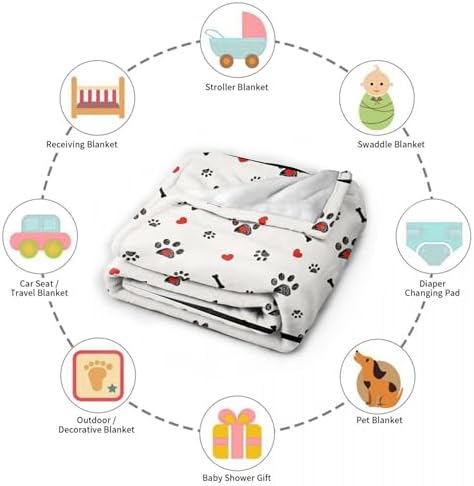 Personalized Puppy Name Blanket, Custom Dog Name White Truck Blankets, Gift for Girls Personalized Puppy Name Lover, 50"x60" Soft Lightweight Plush Throw Blanket for Couch Bed Sofa Decoration - Image 7