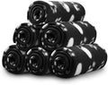 Comsmart Dog Blankets, 6 Pack Fleece Pet Blankets, 24x28 Inches, Black by Comsmart