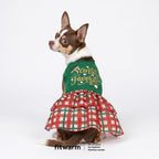 Fitwarm Santa's Favorite Dog Dress, Christmas Outfit for Small & Medium Dog - Image 2