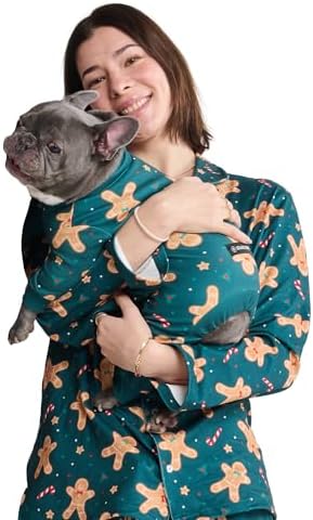 Spark Paws Christmas Matching Dog and Owner Pajama Top by SparkPaws