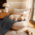 Luciphia 2 Pack Small Dog Blanket, Cozy Fleece Throw for Puppy Cat,41"x31" - Image 5