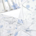 Tupmnbry Christmas Throw Blanket White Snowflake Blanket Super Soft Flannel Fleece Blankets Winter Plush Fuzzy Warm Bed Blankets Xmas Holiday Decor for Couch Bed 50"X60" - Image 4