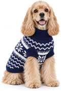 Dog Sweater for Medium Dogs Girl Boy Winter, Dog Clothes, Blue, L by Retreon-DogClothingCollection