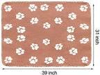 Comsmart Dog Blankets, 6 Pack Fleece Pet Blankets, 39x31 inches, Brown - Image 5