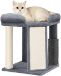 Small Cat Tree with Cat Scratching Post, 18.9 in Tower Dark Gray by Unknown