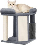 Small Cat Tree with Cat Scratching Post, 18.9 in Tower Dark Gray by Unknown