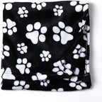 Pet Dog Cat Blanket Ultra Soft Cozy Fleece Paw Print Design Machine Washable Durable for Crates Beds Sofas Travel (Argyle Paws, Medium) - Image 7