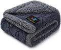 Luciphia Waterproof Dog Blanket, Reversible Sherpa Fleece for Couch Cover by luciphia