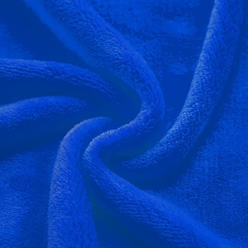 Royal blue Fleece Plush Throw Blanket 50"x70"for Couch Fuzzy Cozy Flannel - Image 5