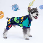 XPUDAC 4 Pack Dog Pajamas for Small Dogs Boy Puppy Pjs Onesies Clothes, XL - Image 2