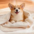 LOOBANI Waterproof Dog Blanket for Small Dogs, Pet Blanket 30" x 40", Beige - Image 6