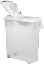 Buddeez Airtight Rolling Pet Food Storage Container, Bird Seed, 50 Quart | For dog food, cat food or bird seed, Rolling bin for easier movement