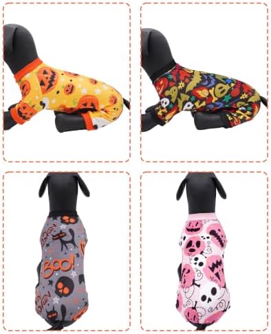 PET SHOW 4 Pack Halloween Fleece Dog Pajamas Warm for Extra Large Dogs - Image 5