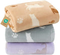 Luciphia 3 Pack Cute Cat Blankets Cozy Small Throw for Pet Puppy,23"x16" by luciphia
