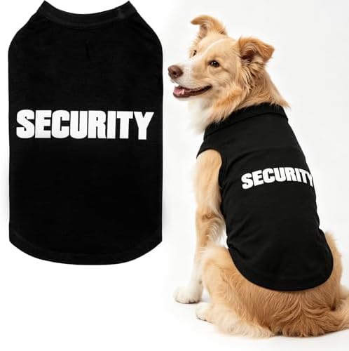 BINGPET Dog Security Shirt, Soft Cotton Puppy T-Shirt, Halloween Costumes by BINGPET