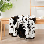 Vessia Throw Blanket Cow Black and Brown for Couch, Bed, Sofa, Soft Cozy Blanket for All Season, Lightweight and Comfy Cow Flannel Fleece Animal Home Decor for Kids Women Adults - Image 4