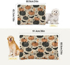 Halloween Vintage Pumpkins Dog Bed Mat 18"x24" - Image 2