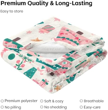 Christmas Blanket, Holiday Themed Gifts for Women, 50x60inches - Image 3