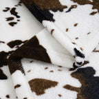 Vessia Throw Blanket Cow Black and Brown for Couch, Bed, Sofa, Soft Cozy Blanket for All Season, Lightweight and Comfy Cow Flannel Fleece Animal Home Decor for Kids Women Adults(50x70 inches) - Image 6